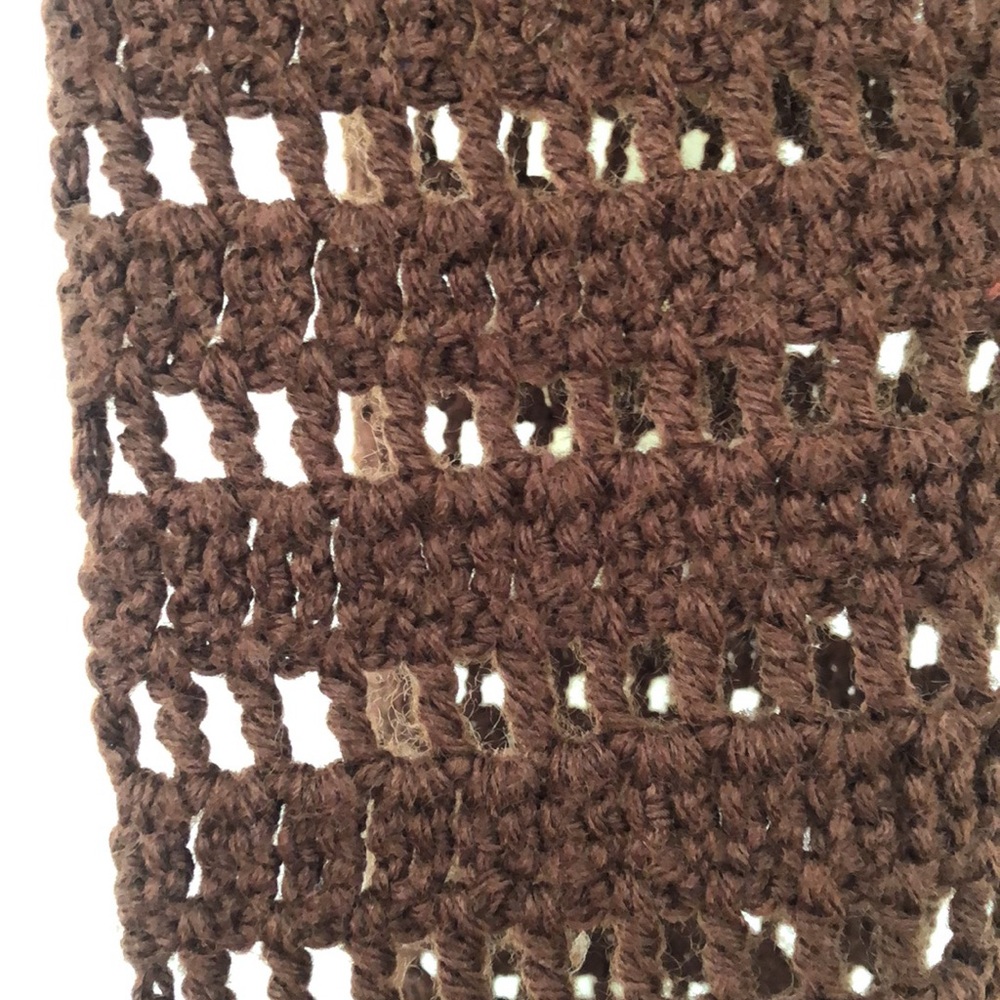 🤎70s Crochet Scarf🧶 - Picture 3 of 3
